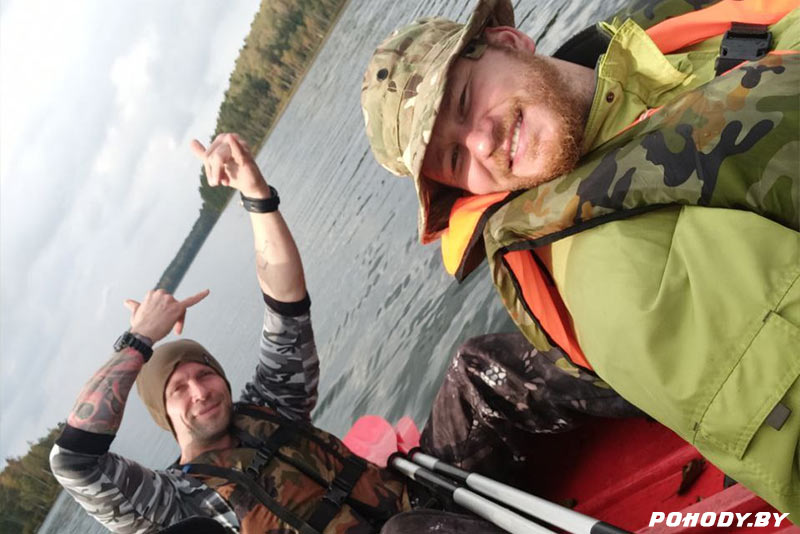 Сплав на байдарках по Вилии.